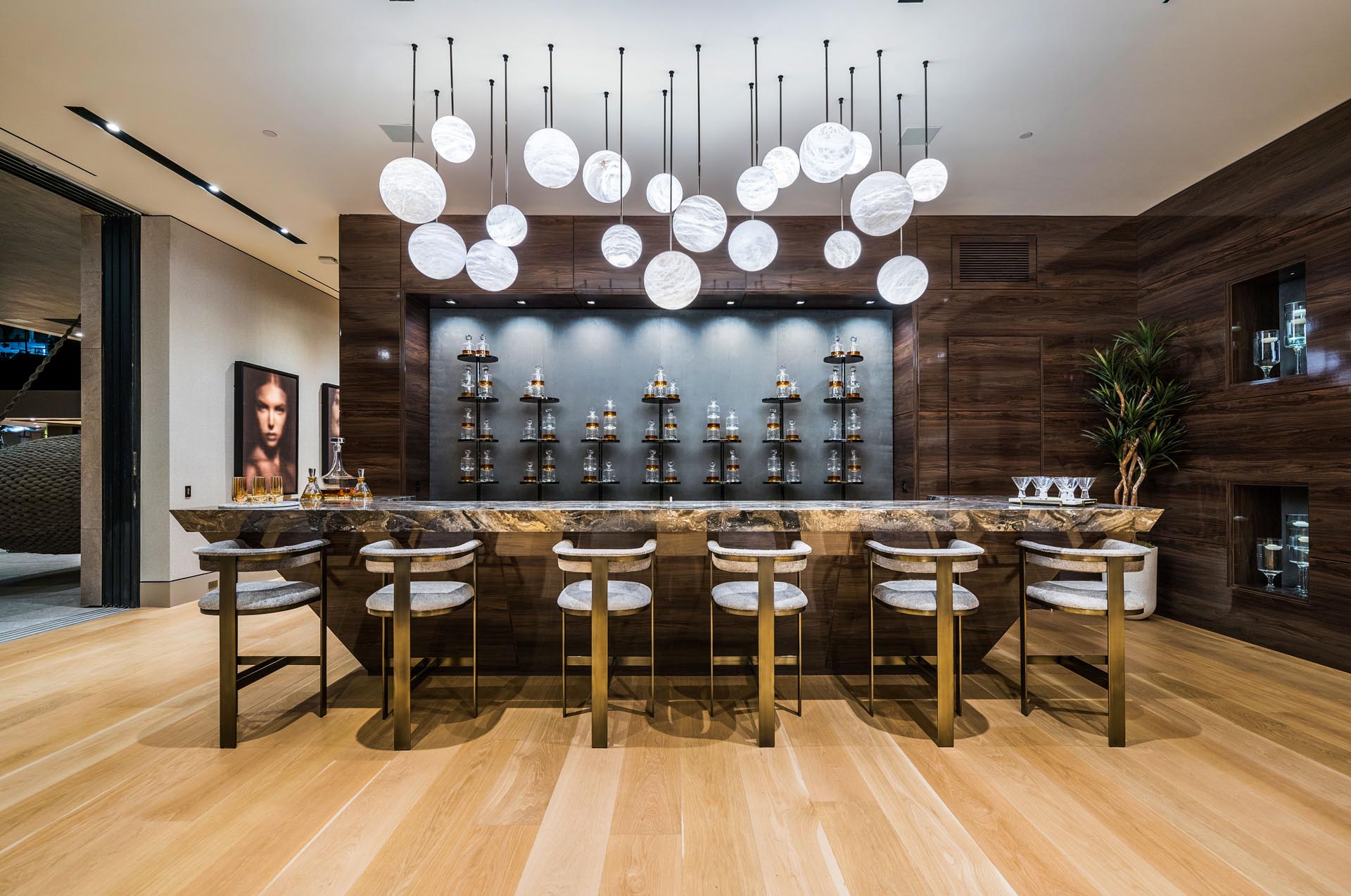 Kitchen and bar